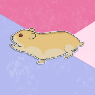 Hamster caminando Sticker